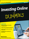 Cover image for Investing Online For Dummies
